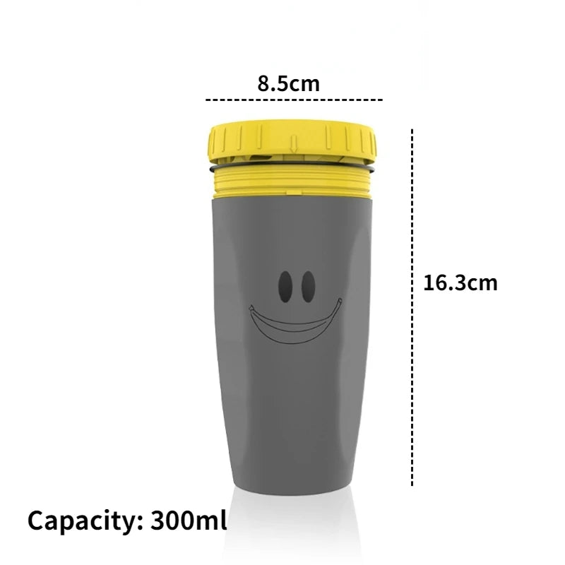 Twist Lid Thermos Cup with Straw